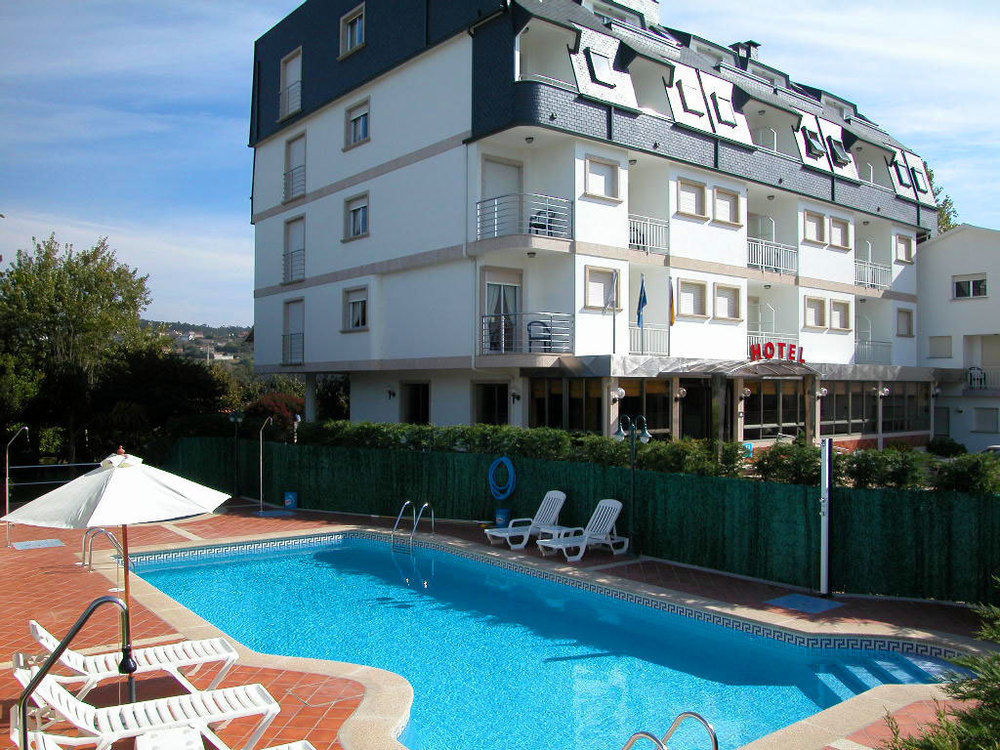 Hotel Piñeiro Playa de la Lanzada Buitenkant foto